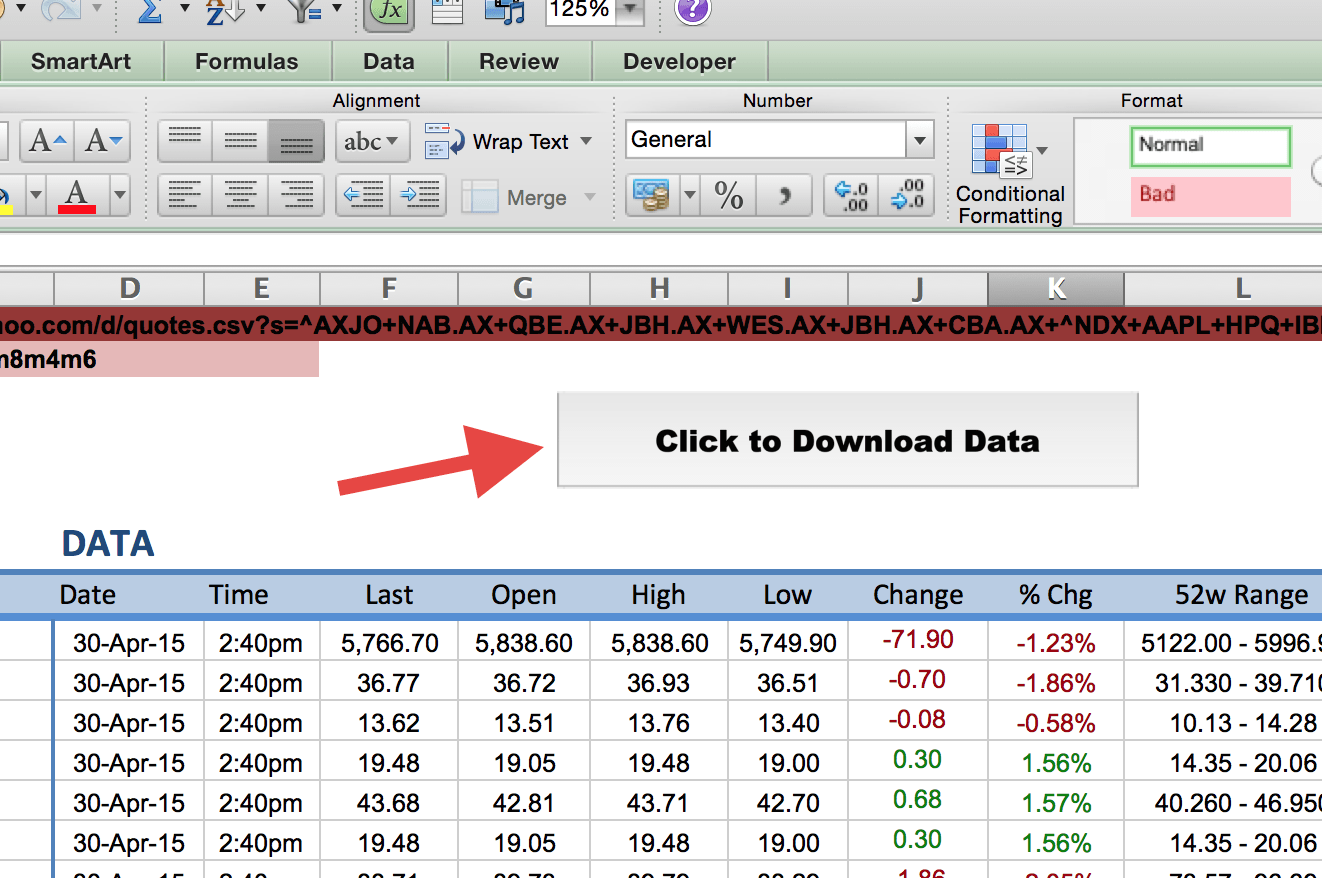 metastock data download